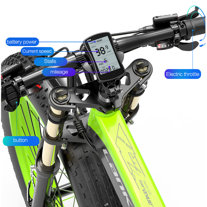 LANKELEISI 27-speed mountain bike 1000w electric b