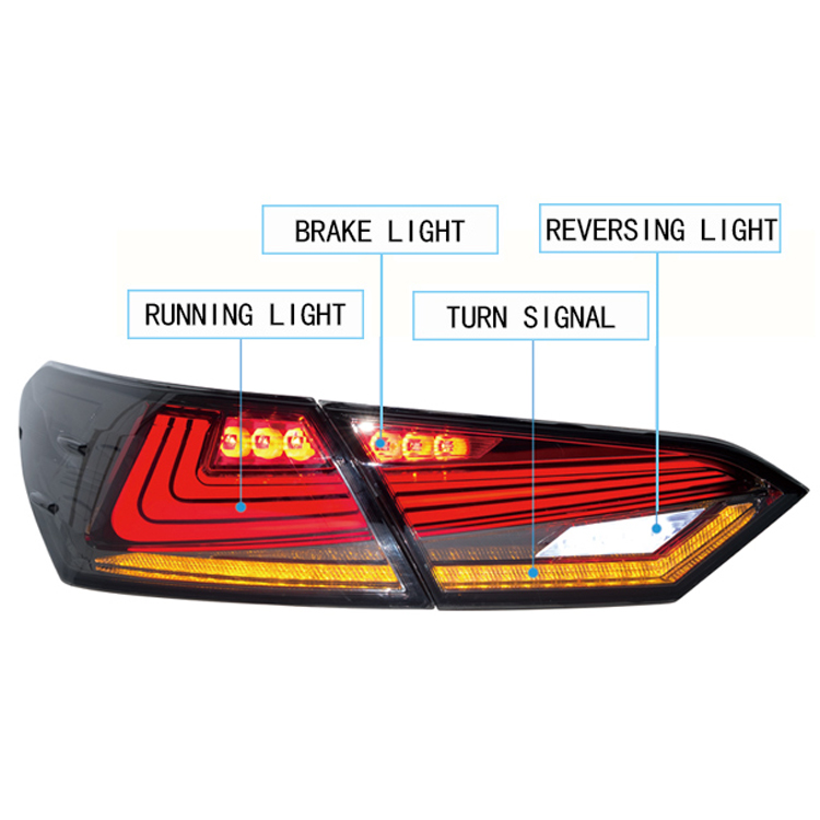 Auto Parts Modified LED Taillight Car Led Tail Lights Rear Lamp For Toyota Camry 2018 2019