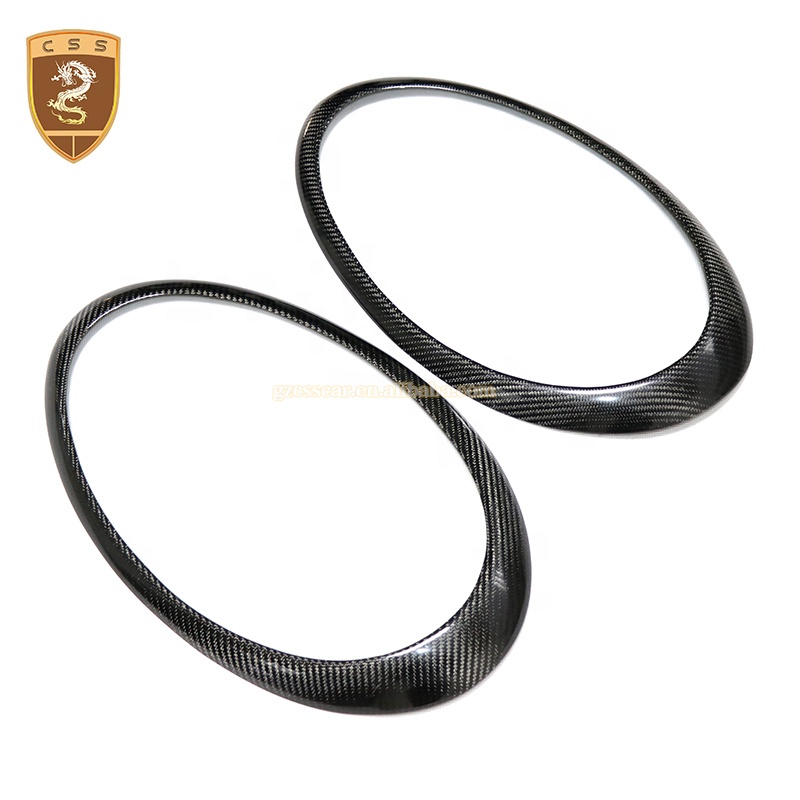 997 Carbon Fiber Front Headlight Covers For Porsche 911 997 Eyelid Auto Parts