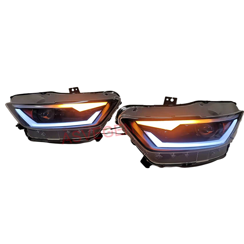 New Style Modified Head Light for Ford Mustang 2015-2017 Headlight DRL Daylight Fog Front Bumper LED