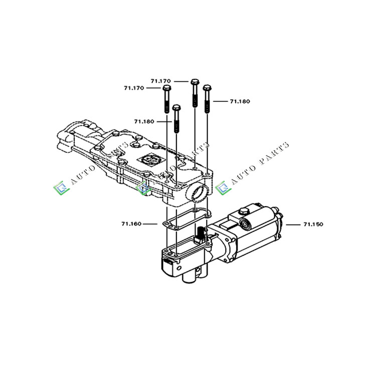 CG auto parts for ZF 0501216414  0501.216.414 - PNEUMATIC SERVO UNIT   SERVOSHIFT  ACTUATOR