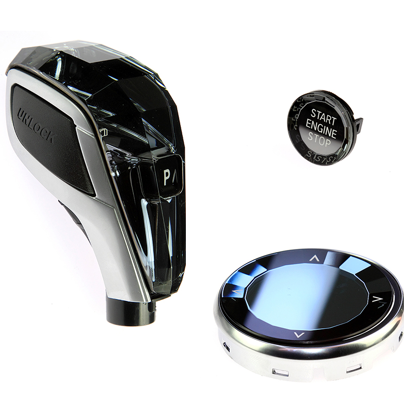 Auto Parts Crystal Three-piece Set Gear Shift Knob for X5 Series G Chassis G05 G15 G20 G30 G29 Car A