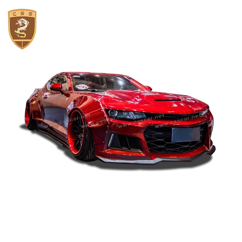 Wholesale FRP Car Parts Auto Front Bumper CSS Style Wide Body Kit For Chevrolet Camaro 2017