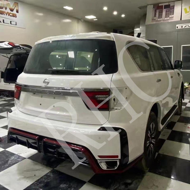 Nissan Patrol Y62 car bodykitsfor Nismo 2021 Auto parts spare part side skirt side step front bumper