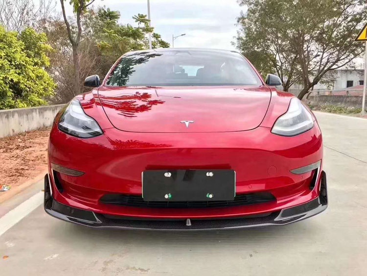 Factory Price Auto Parts Car Accessories Full Set V Style Carbon Fiber Body Kit For Tesla Model 3