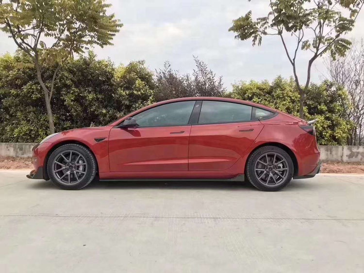 Factory Price Auto Parts Car Accessories Full Set V Style Carbon Fiber Body Kit For Tesla Model 3