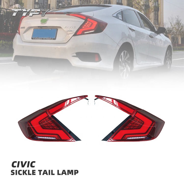 Auto Parts Light New Style Car Turn Signal Brake Lamp Car Tail Lamp Led Tail Lights for Civic 2016 -