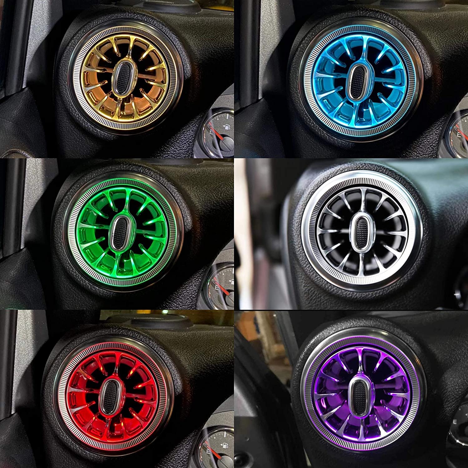 Newest Car Body Kit Offroad Auto Parts Atmosphere Lamp Air Vents For Jeep Wrangler JK JL