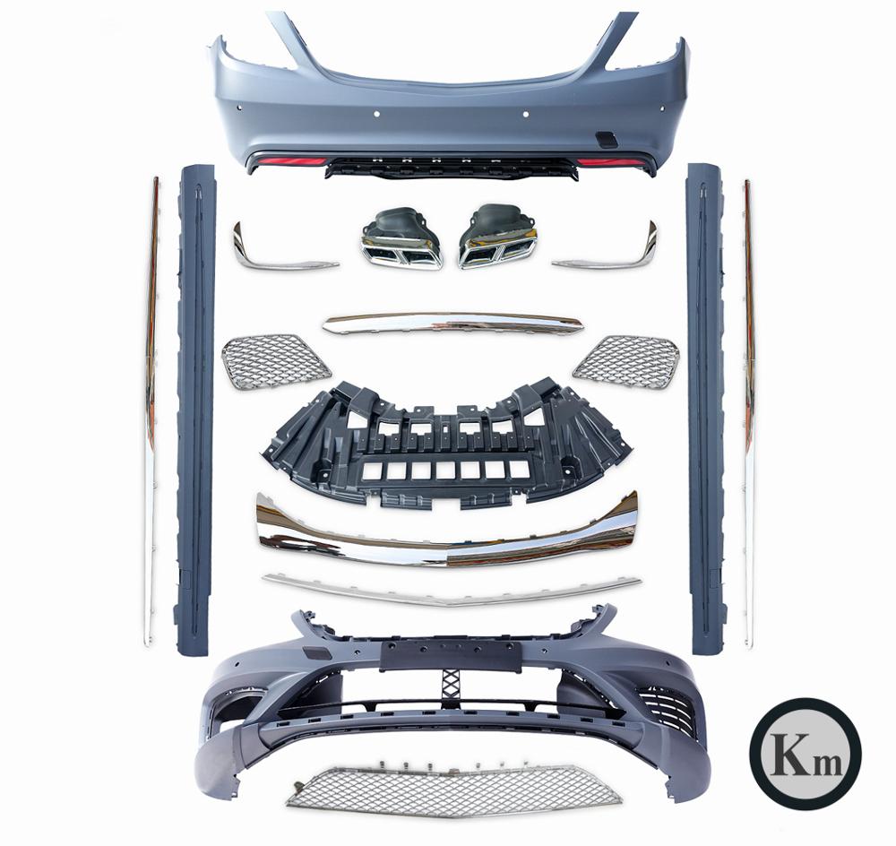 KM body kit for MB S-class W222 upgrade S65 AMG  bumper  auto parts front bumper rear bumper side sk