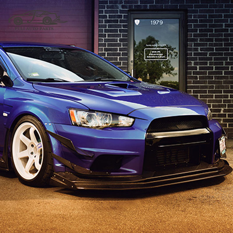 FULI auto parts Car bumpers For Mitsubishi lancer 2009-2015 Upgrade To GTR Style body kit Front bump