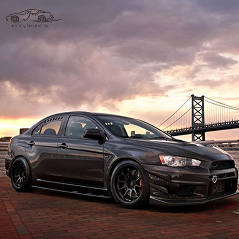 FULI auto parts Car bumpers For Mitsubishi lancer 2009-2015 Upgrade To GTR Style body kit Front bump