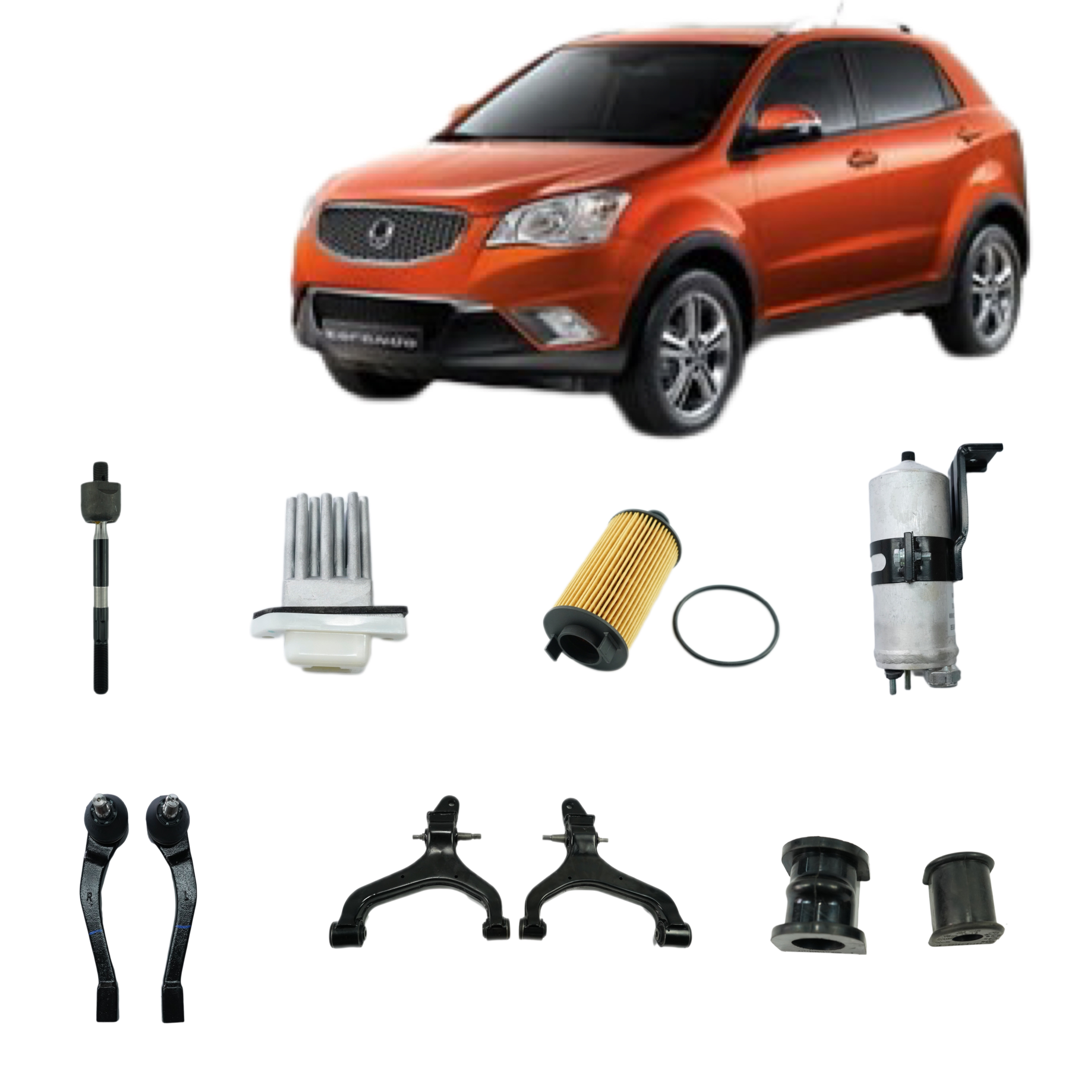 Full Range of Spare Parts for mg3 auto parts SSANGYONG ACTYON REXTON KYRON KORANDO MUSSO RODIUS TIVO