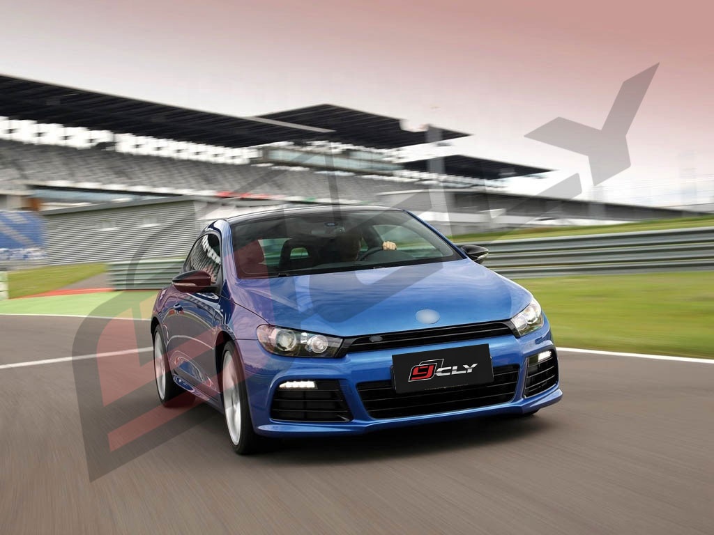 CLY Auto Parts For 2009+ VW Scirocco Facelift R-line Body Kits Front car bumpers Grille Side skirt r