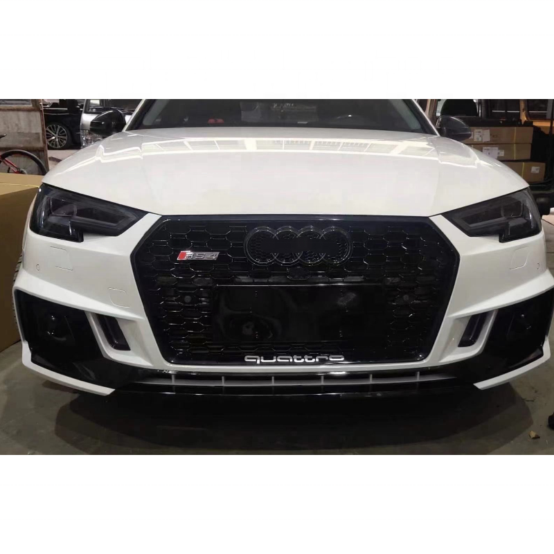 The latest bodykit body kit the front bumper sets facelift to RS4 style for Audi A4 B9 car parts 201