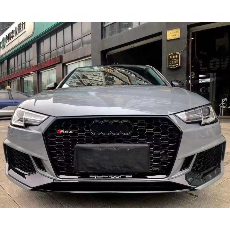 The latest bodykit body kit the front bumper sets facelift to RS4 style for Audi A4 B9 car parts 201