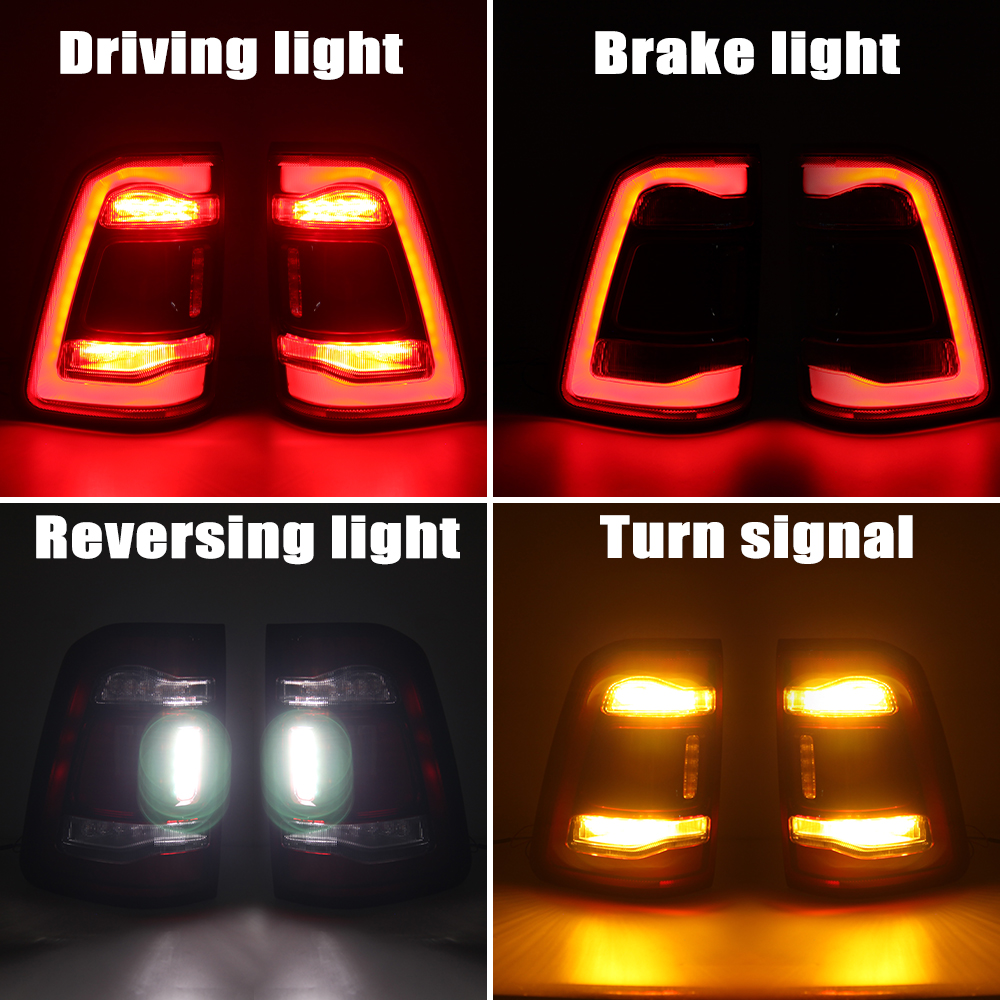 Auto Parts Smoked Black Led Rear Light Tail Lamp Taillight Car Led Tail Light For Dodge Ram 2019 202