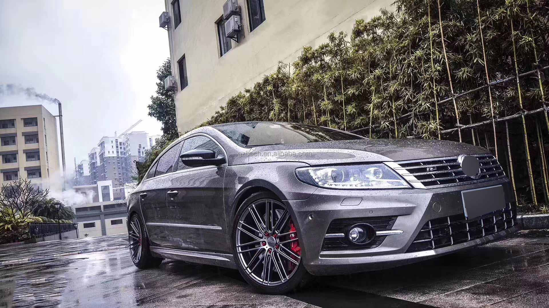 Automotive Parts Car Bumper For 2012+ VW CC change to R line Front car bumper Auto Grill Side Skirts