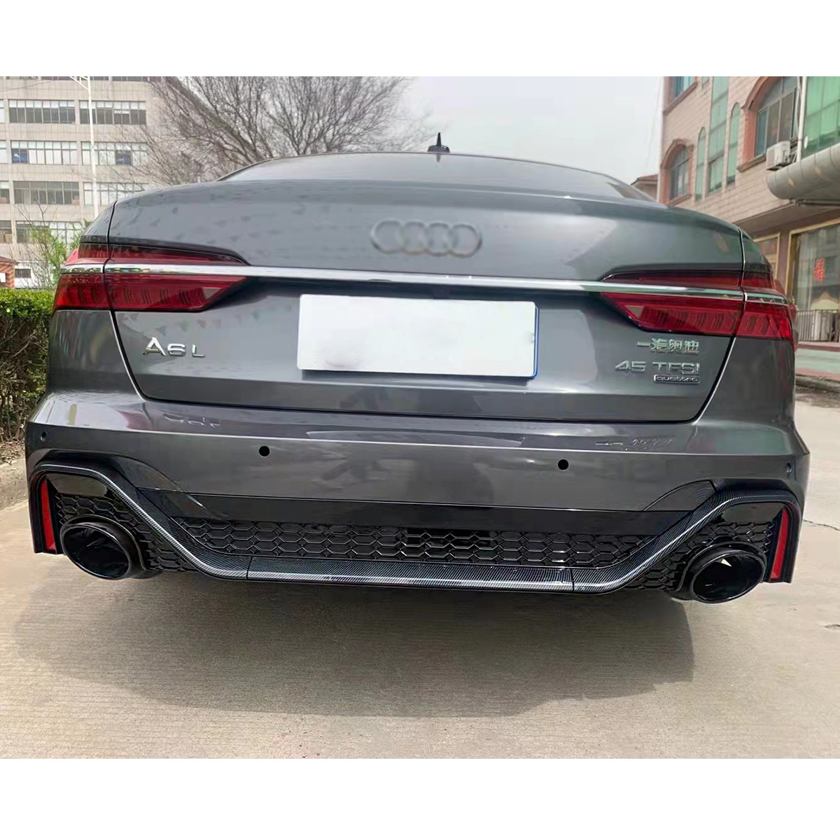 Wholesale modification PP material Body kit for Audi A6 C8 2019-2022 upgrade RS6 look like facelift 