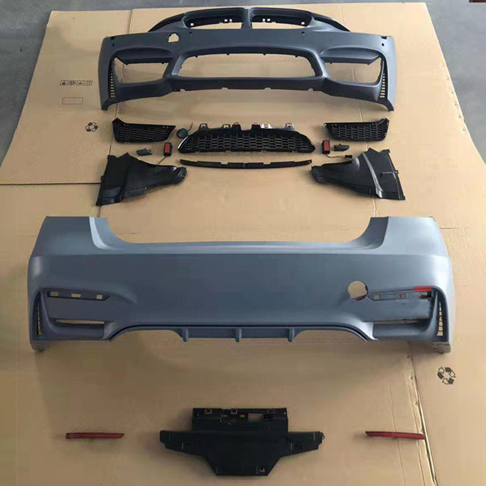 Best quality Auto parts for 2012-2018 BMW 3 series F30/35 modified to M3 front and rear bumper with 