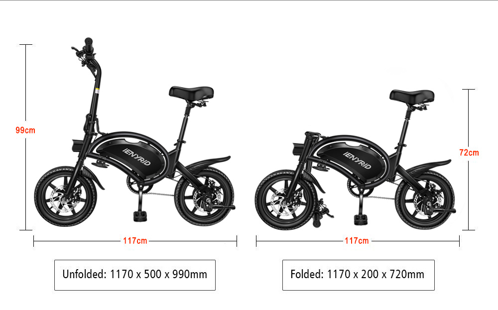 European warehouse IE-B2 electric bike Outdoor Sport 14Inch 48V 400W fold-able electric bike bicycle