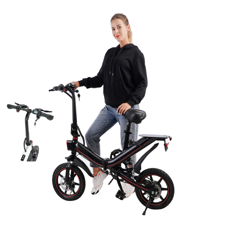 Drop shipping home delivery 400W 14inch smart foldable ebike with Powerful motor 10.5ah 48V OUXI adu