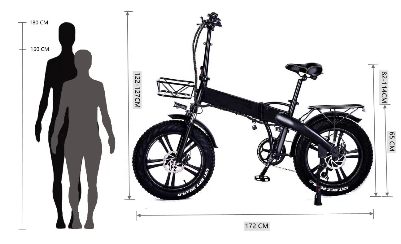 EU warehouse dropship folding fat tire electric bi