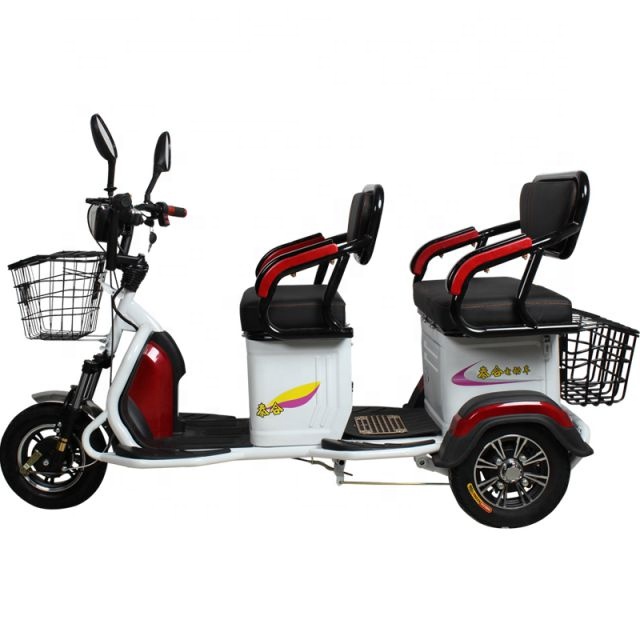 factory supply dropship fashion three wheels electric tricycle bicycle with baby seat