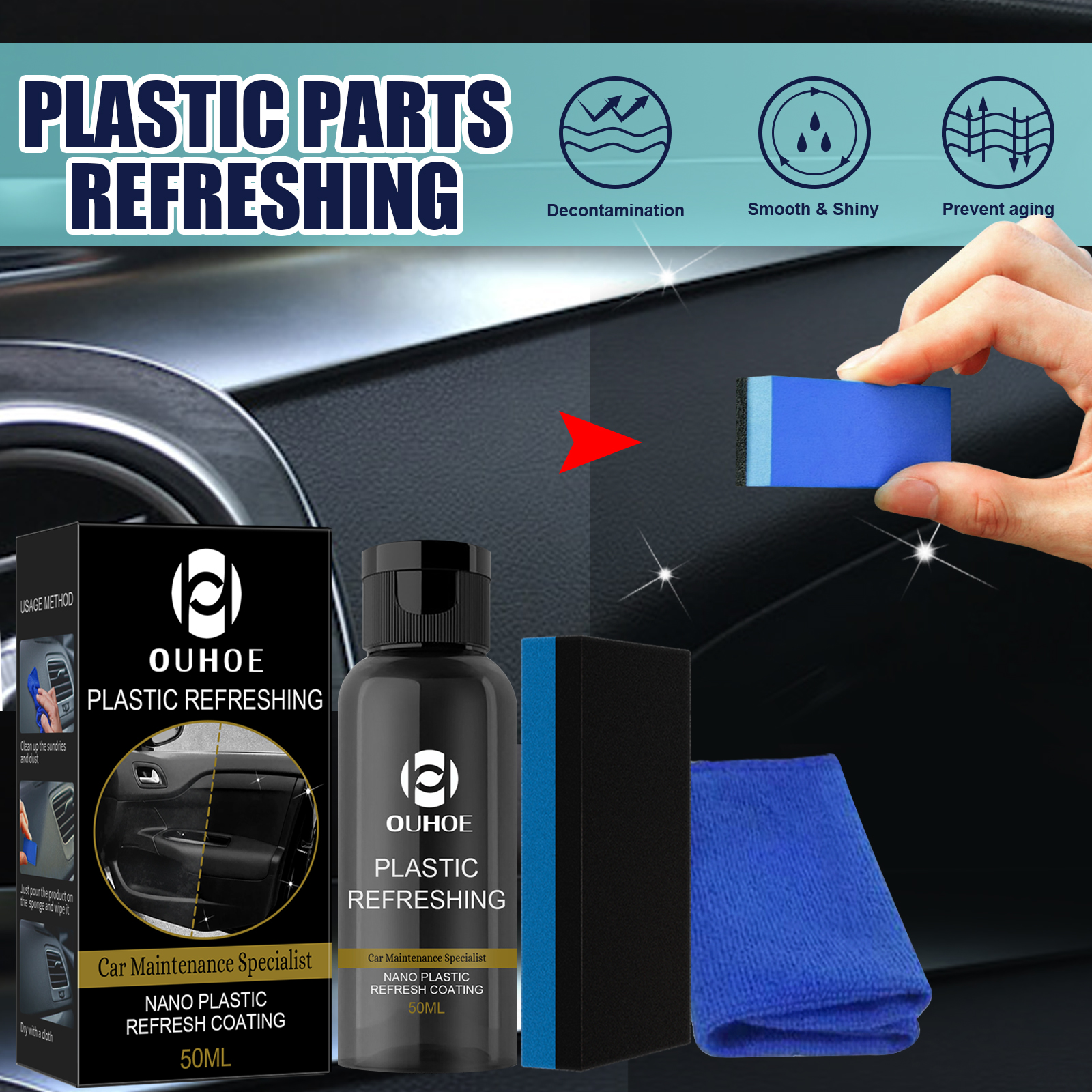 Car Interior Plastic Parts Restore Liquid Car Main
