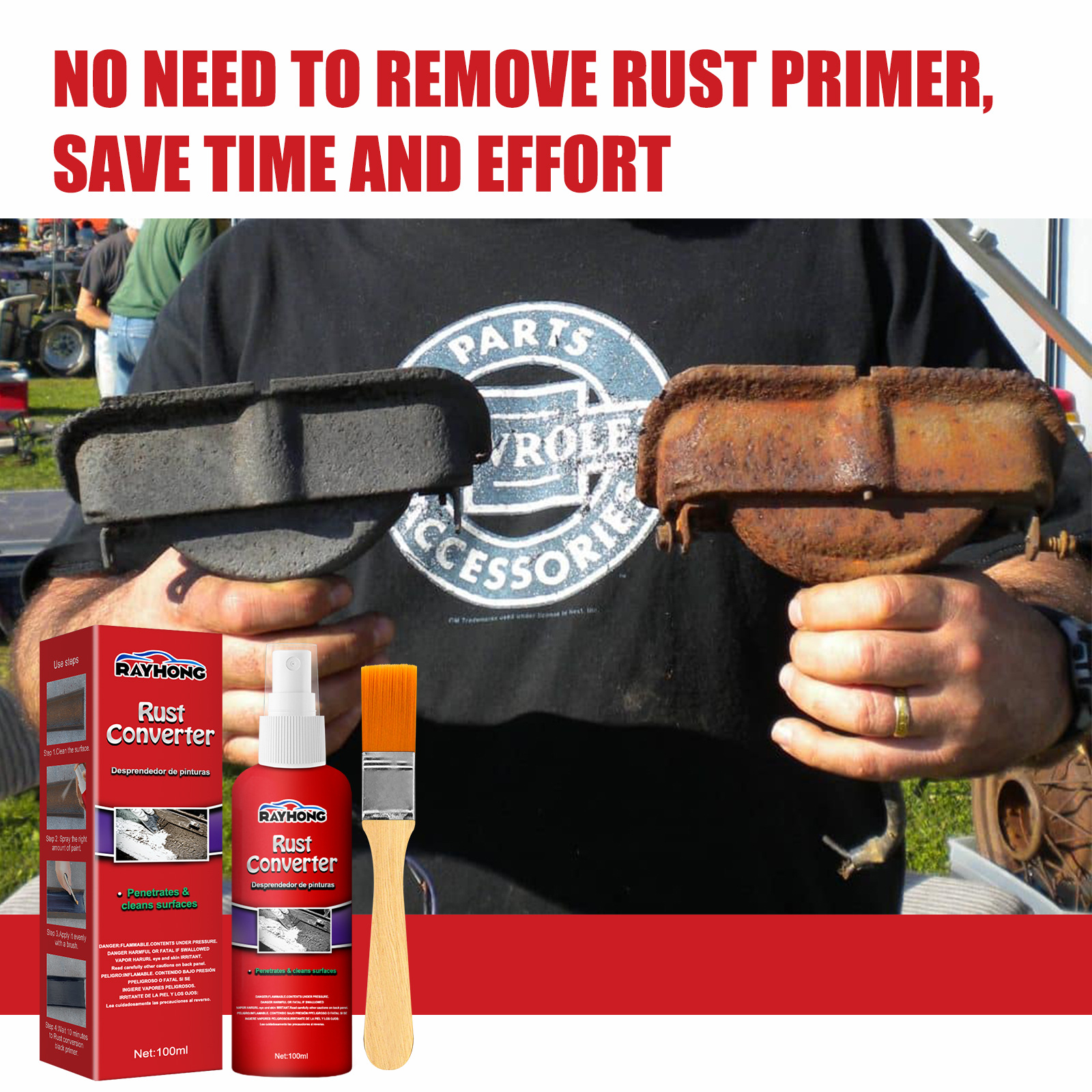 100ml Car Anti-rust Rust Remover Paste Multi Purpo