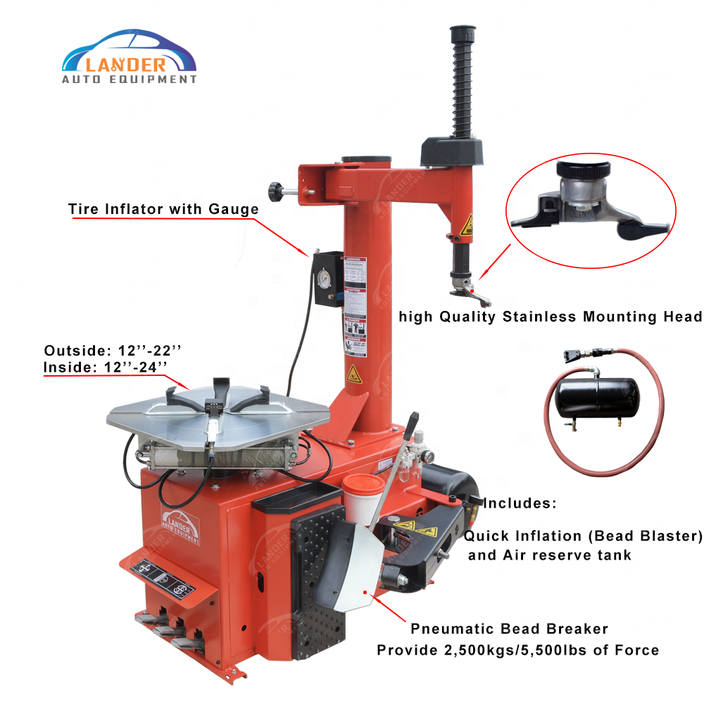 Tire Remove Bead Air Booster Tire Dismount Machine