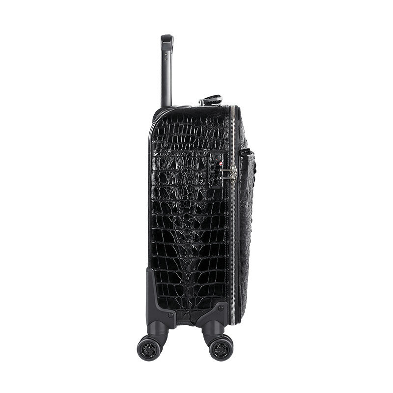 Real Crocodile Leather Trolley Case Men's Suitcase