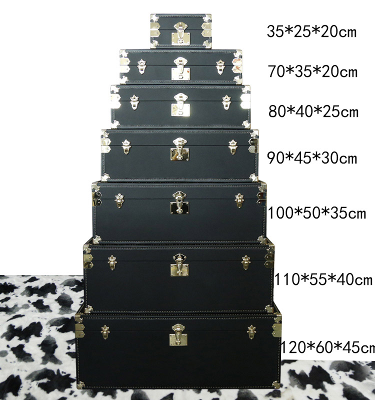 Wooden Suitcase Set of 7 Luggage Box Russian Decor