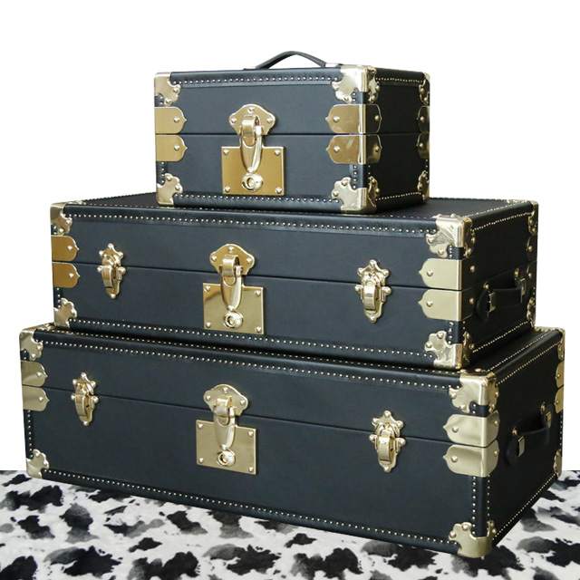 Wooden Suitcase Set of 7 Luggage Box Russian Decor