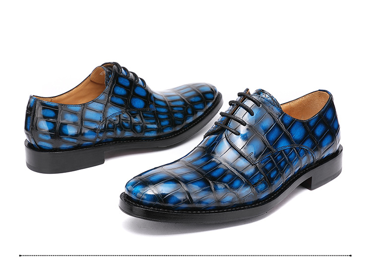 Factory wholesale crocodile leather British style 