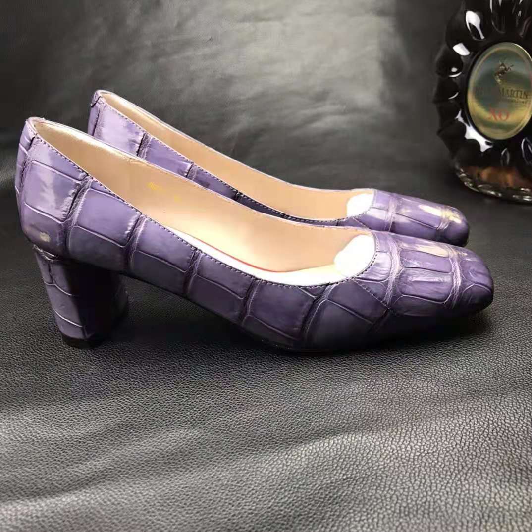 Trendy luxury chunky heel office shoes women heels
