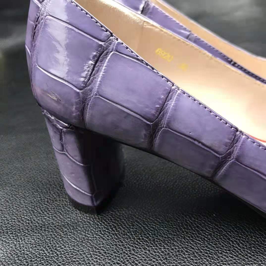 Trendy luxury chunky heel office shoes women heels