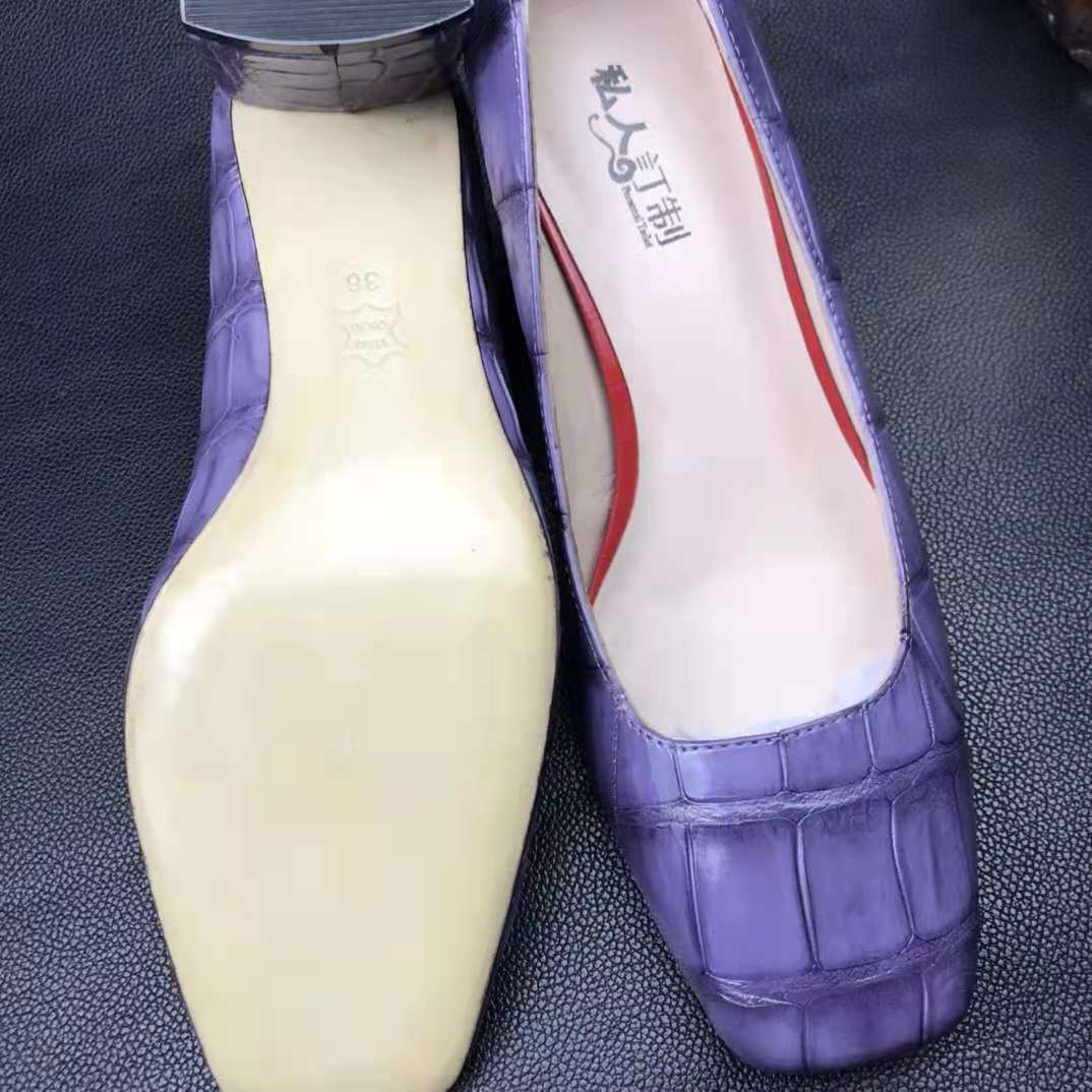 Trendy luxury chunky heel office shoes women heels