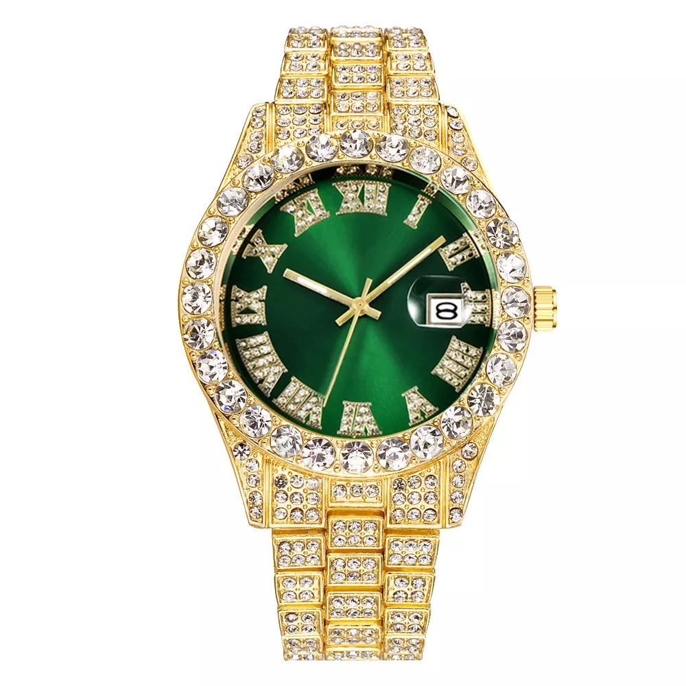Full Diamond Mens Luxury Watch 2021 Bling Watch Ic