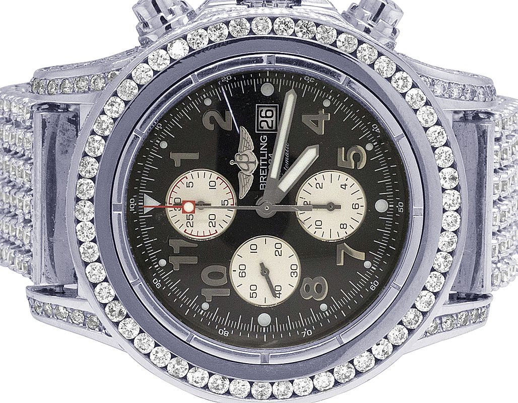 Lab Grown Diamond Gold Plated Wrist Watch Iced Out