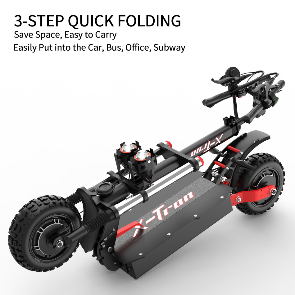 Free shipping 11 inch X-Tron T88 80km/h Electric Scooter 5600W Folding e scooter 38.4ah Battery 90km