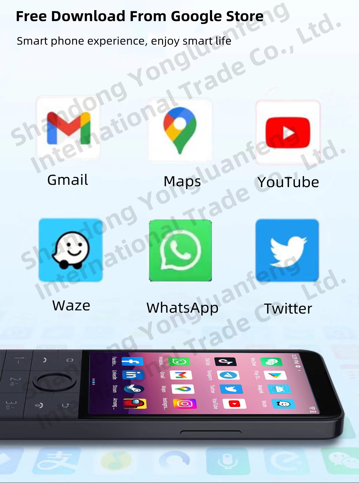 Goo-gle Available Global Version Duoqin f22 Pro Android 12 SmartTouchScreen 4G Mobile Phones Free Sh