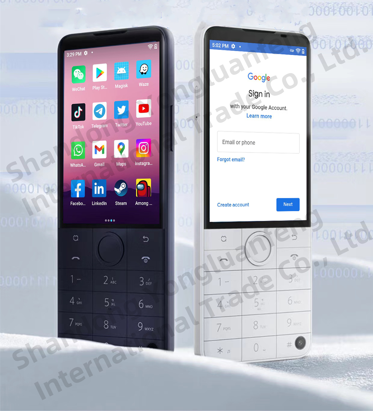Goo-gle Available Global Version Duoqin f22 Pro Android 12 SmartTouchScreen 4G Mobile Phones Free Sh