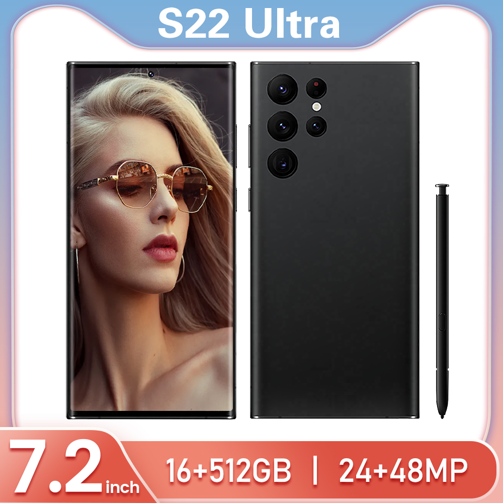 s22+ 5G jio phone 3 mobile 1500 4 sim 16gb+512GB mobile phone screen smartphone