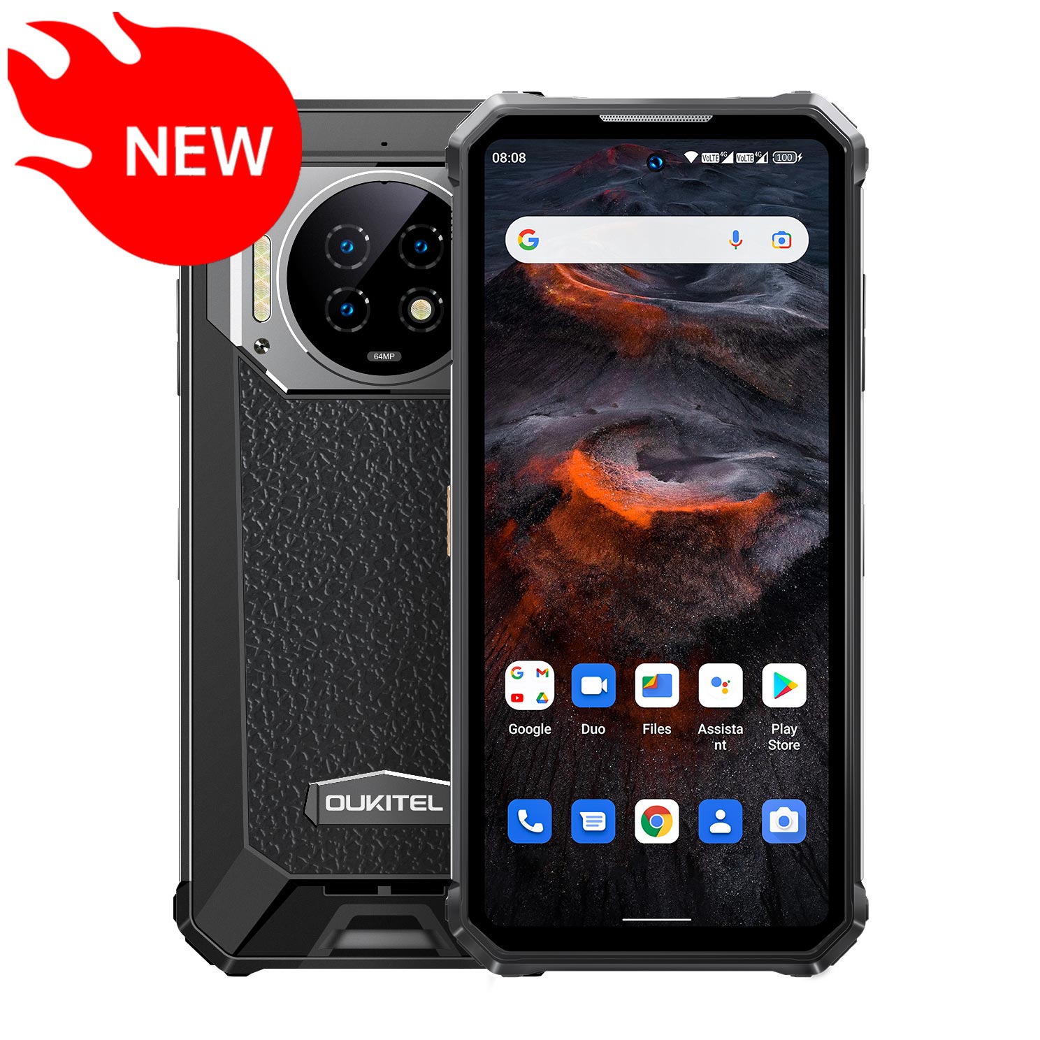 World Premiere Oukitel WP19 Rugged Smartphone 21000mAh 8G +256G Mobile Phone Night Vision 64M Camera