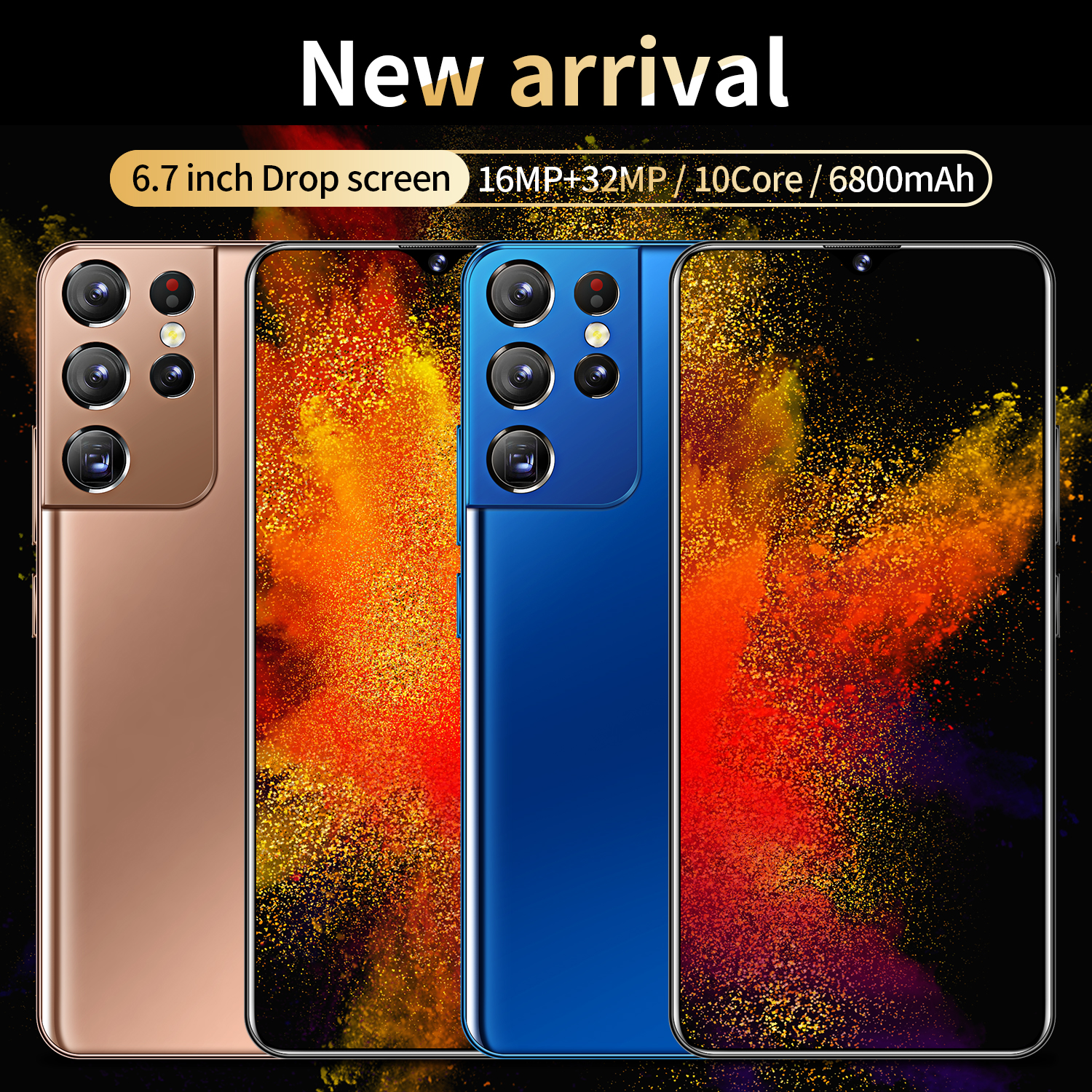Hot Selling S21+ ULTRA 12GB+512GB 6.7 Inch Phone original full Display Android 10.0 Mobile Cell Smar