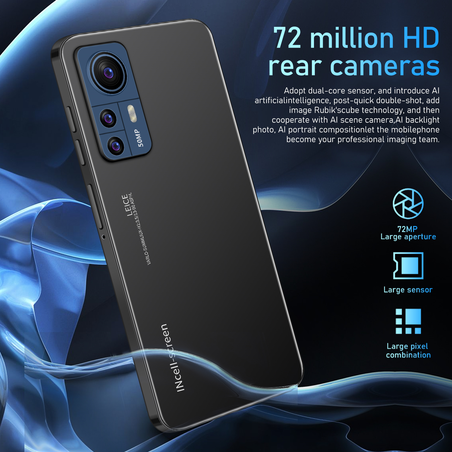 Hot Selling M12 Pro 16GB+1TB 6.3 Inch M12 5G NETWORK full Display Android 12 Mobile Cell Smart phone