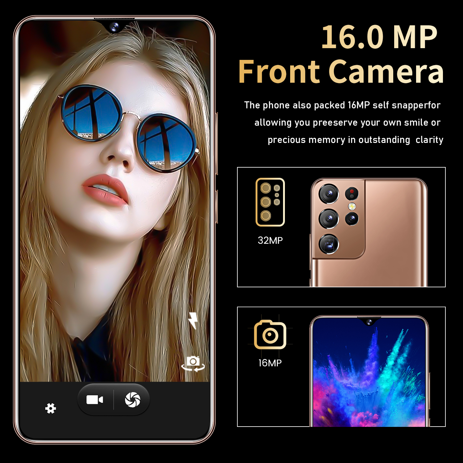 Hot Selling Dual SIM Original For S21+ ULTRA 12GB+512GB 6.7 Inch Smart Full Display Android 10.0 Gam