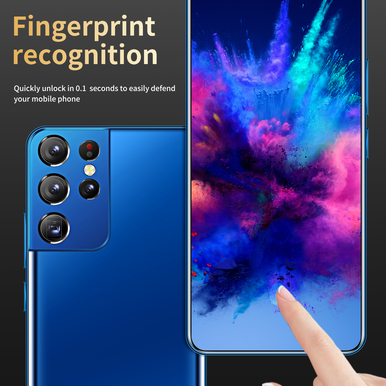 Hot Selling Dual SIM Original For S21+ ULTRA 12GB+512GB 6.7 Inch Smart Full Display Android 10.0 Gam