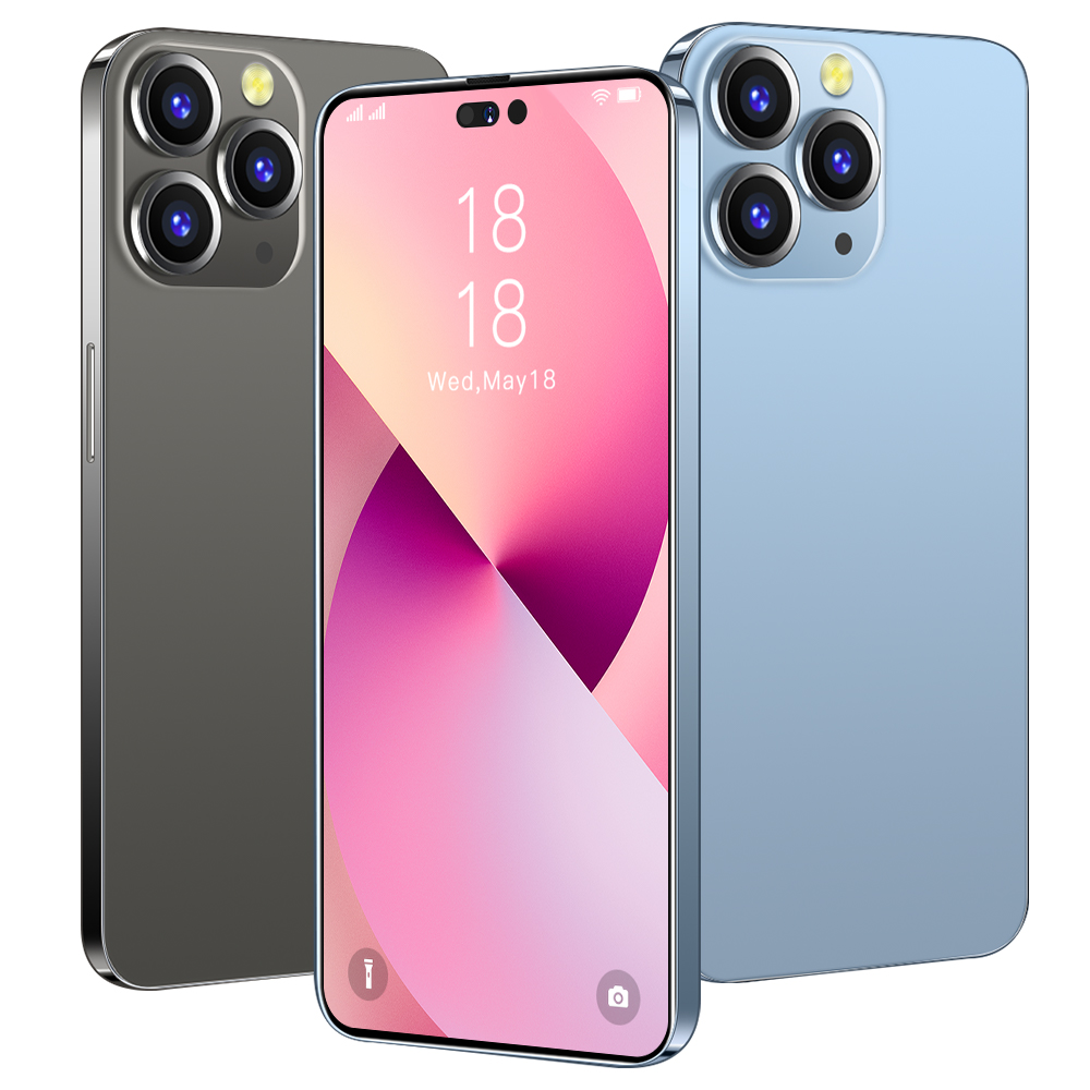 Brand New i 14 promax 8GB + 256GB 6.8 Inch Full HD Display Android Smart Cell Phones Mobile Phone 5G