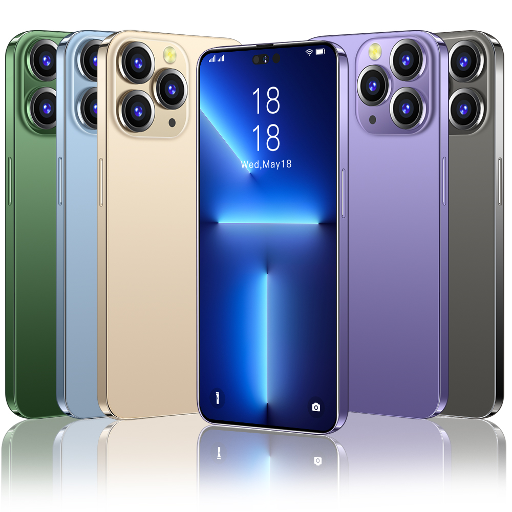 Brand New i 14 promax 8GB + 256GB 6.8 Inch Full HD Display Android Smart Cell Phones Mobile Phone 5G